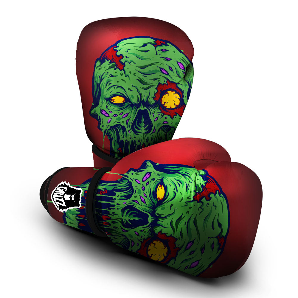 Skull Zombie Scary Horror Print Boxing Gloves-grizzshop