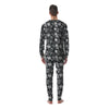 Skulls in Viking Helmets Print Pattern Men's Pajamas-grizzshop