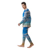 Sky And Sea Print Men's Pajamas-grizzshop