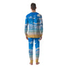 Sky And Sea Print Men's Pajamas-grizzshop