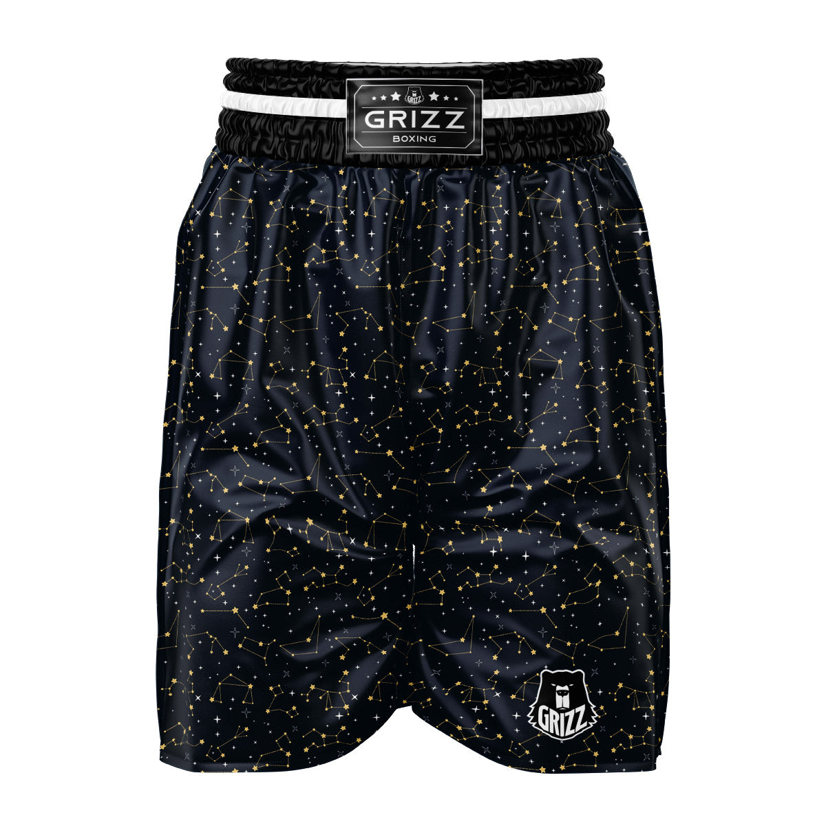 Sky Map Constellation Print Pattern Boxing Shorts-grizzshop