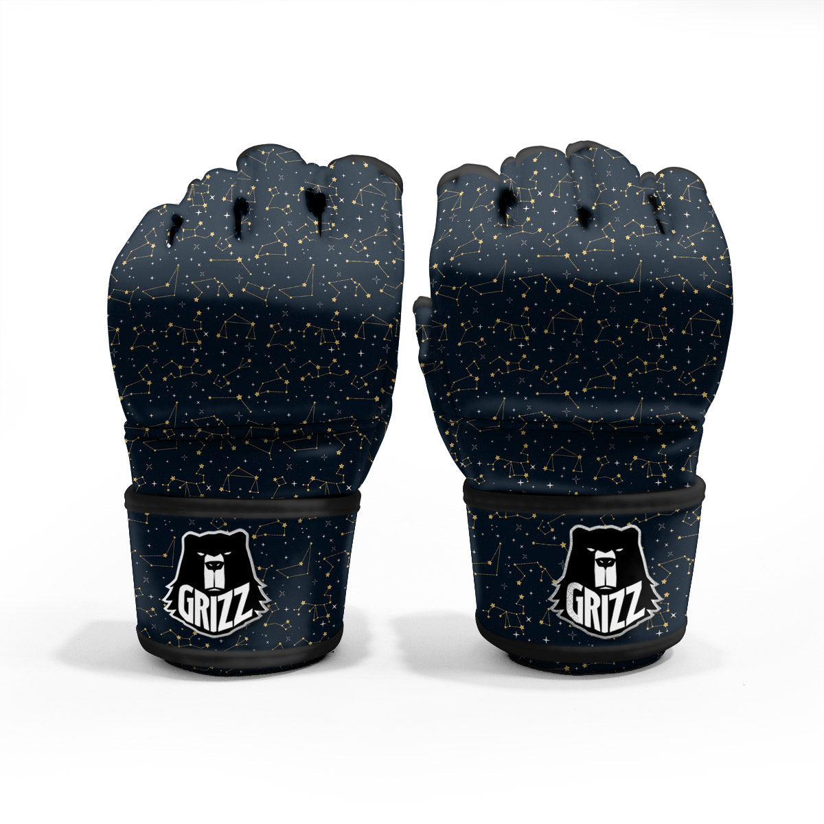 Sky Map Constellation Print Pattern MMA Gloves-grizzshop
