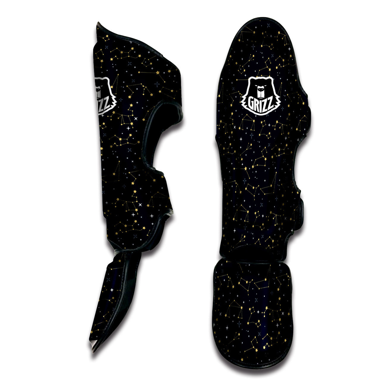 Sky Map Constellation Print Pattern Muay Thai Shin Guards-grizzshop