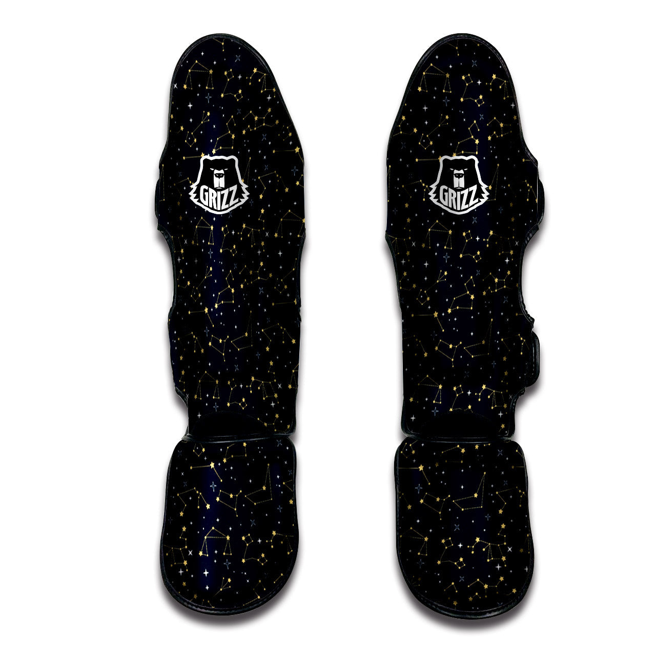 Sky Map Constellation Print Pattern Muay Thai Shin Guards-grizzshop