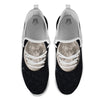 Sky Night Full Moon Print White Athletic Shoes-grizzshop