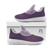 Sky Purple And Full Moon Print White Athletic Shoes-grizzshop