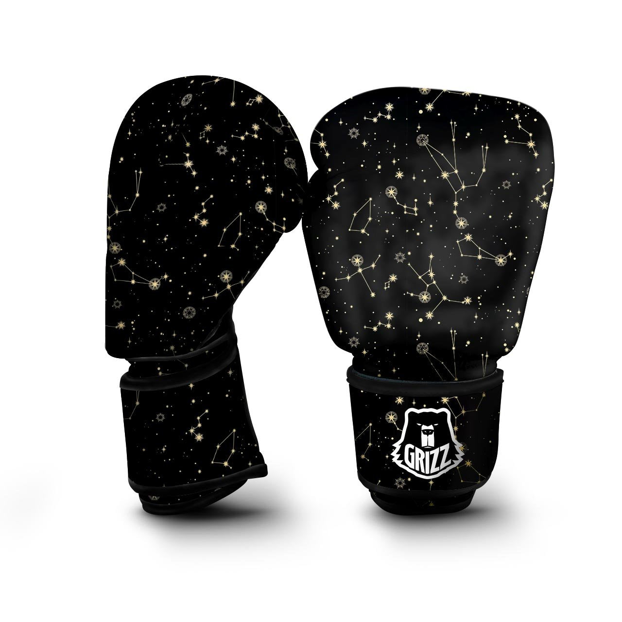 Sky Star Print Pattern Boxing Gloves-grizzshop