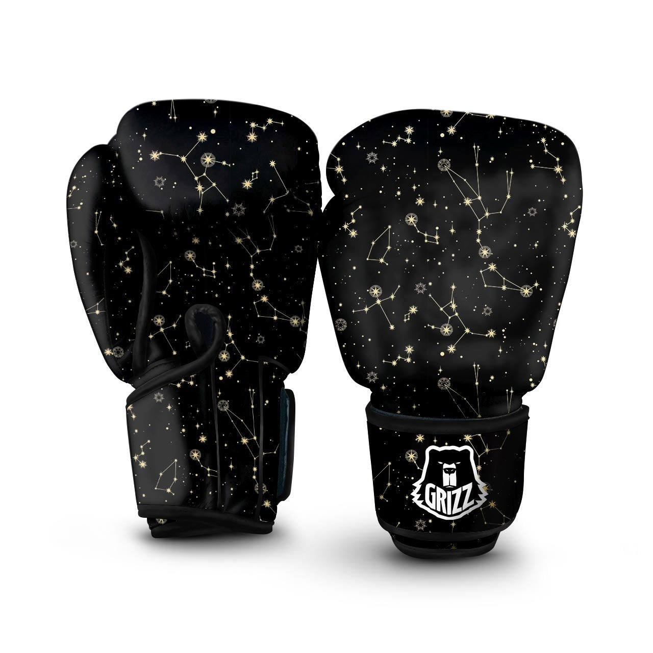 Sky Star Print Pattern Boxing Gloves-grizzshop
