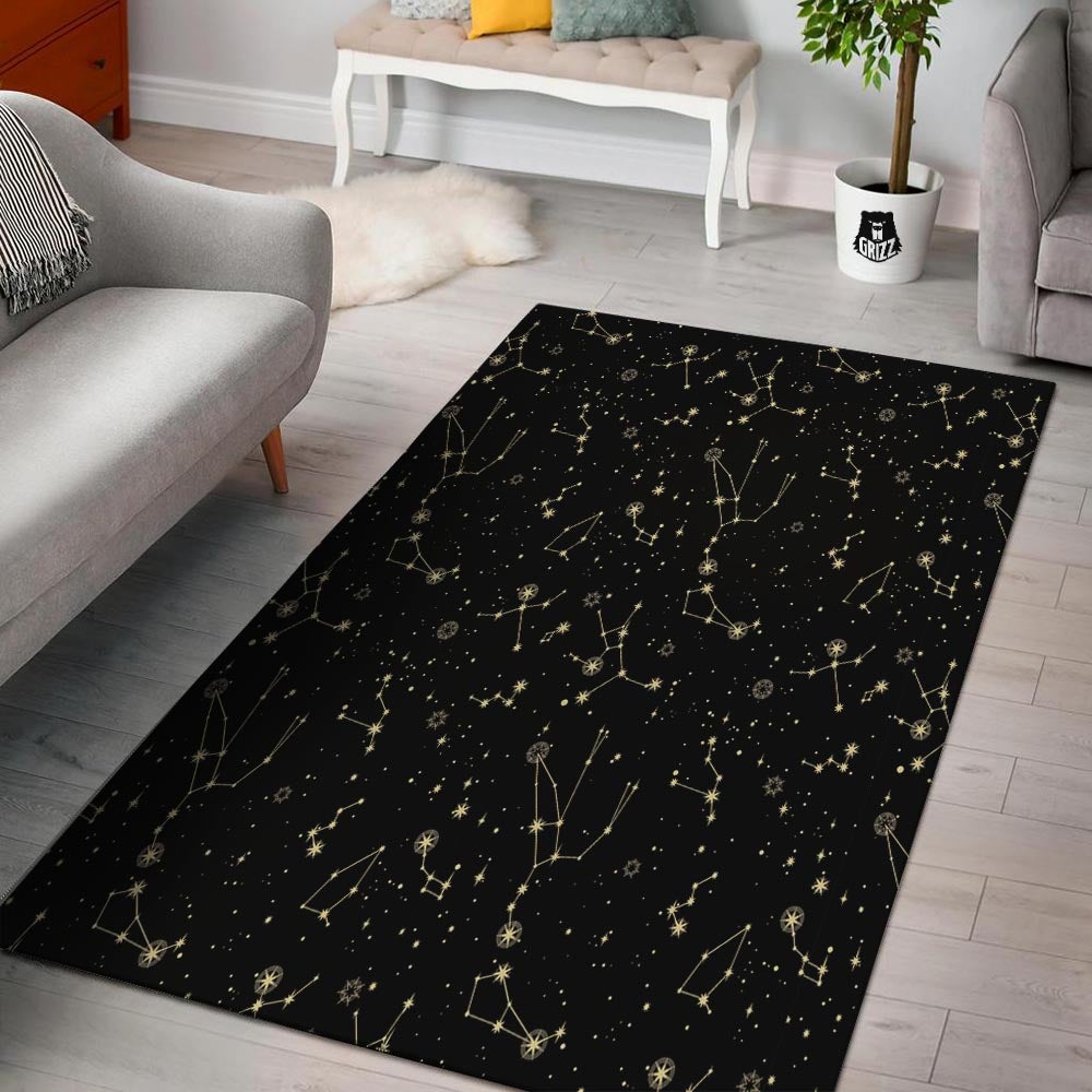 Sky Star Print Pattern Floor Mat-grizzshop