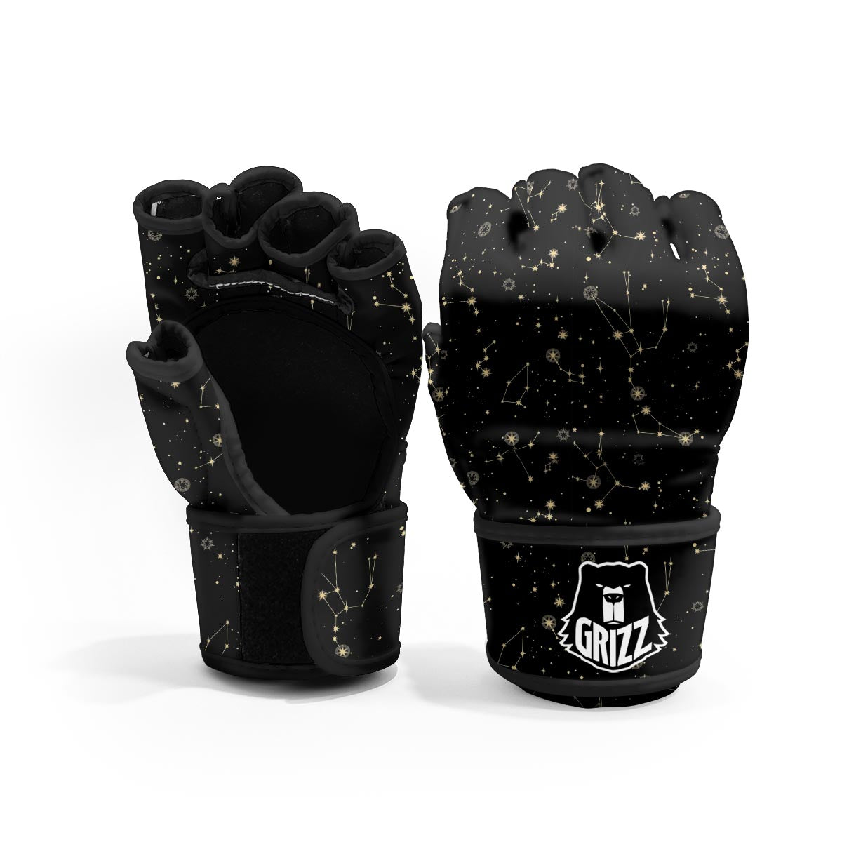 Sky Star Print Pattern MMA Gloves-grizzshop