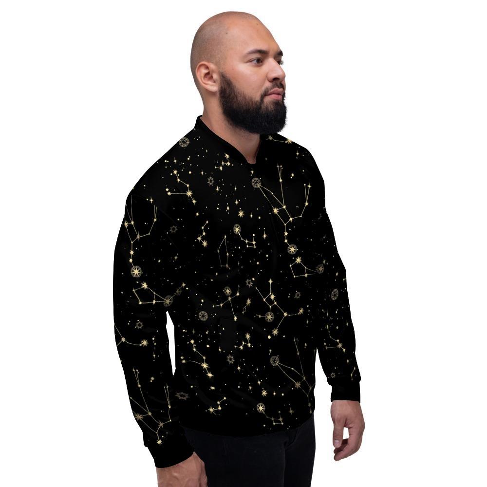 Sky Star Print Pattern Men's Bomber Jacket-grizzshop