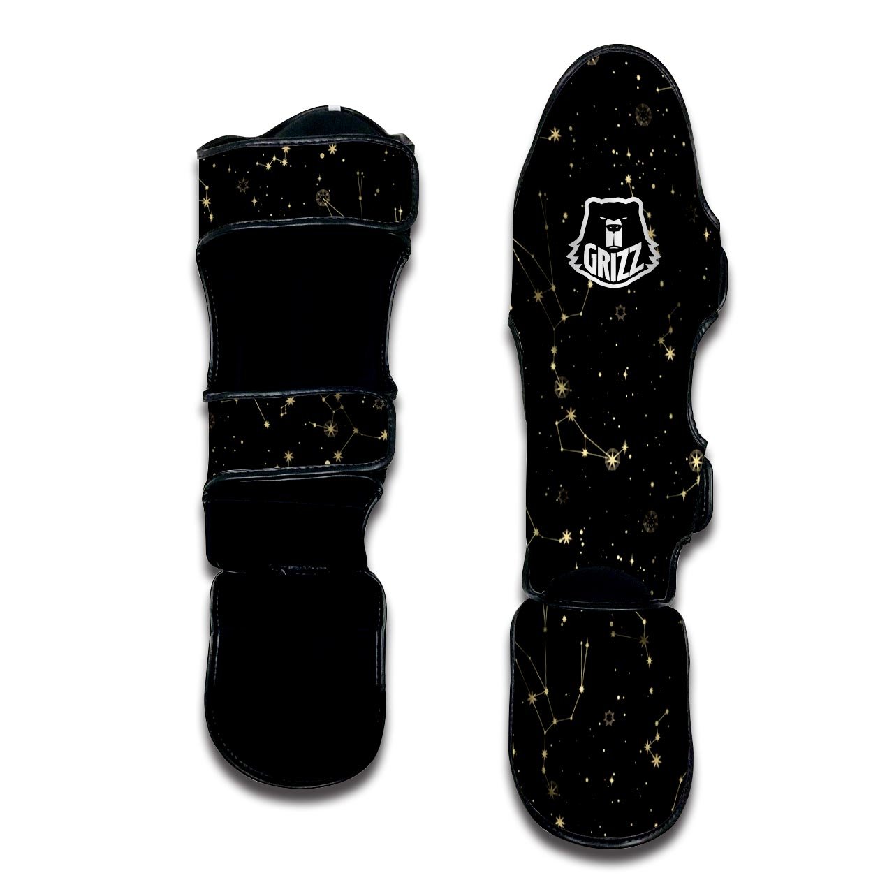 Sky Star Print Pattern Muay Thai Shin Guards-grizzshop