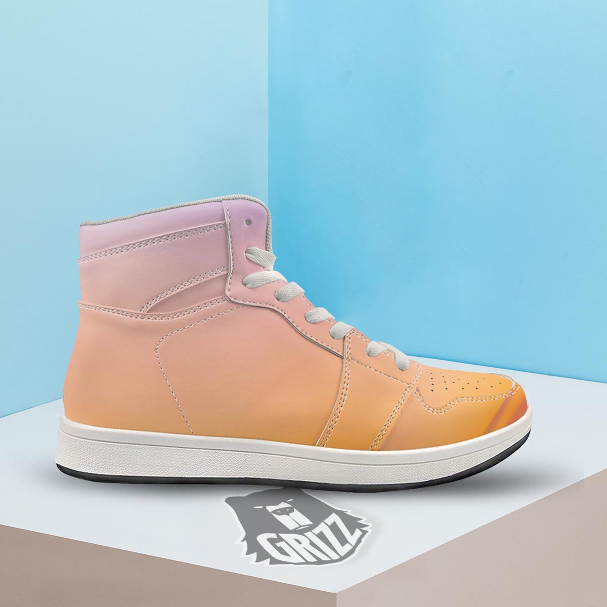 Sky Sunrise Print High Top Sneakers-grizzshop