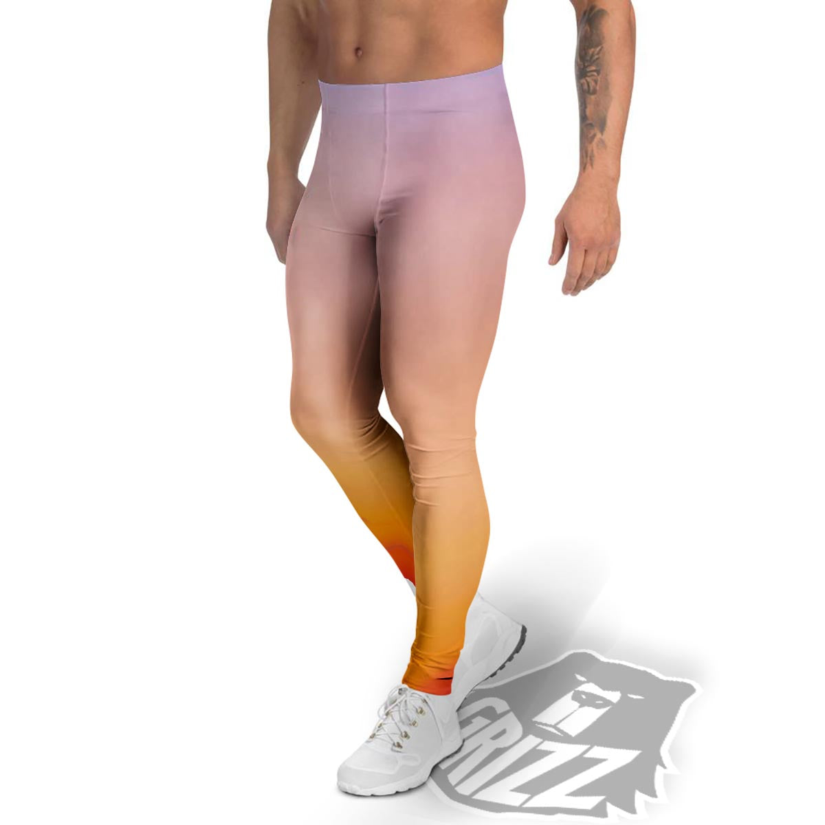 Sky Sunrise Print Men's Leggings-grizzshop