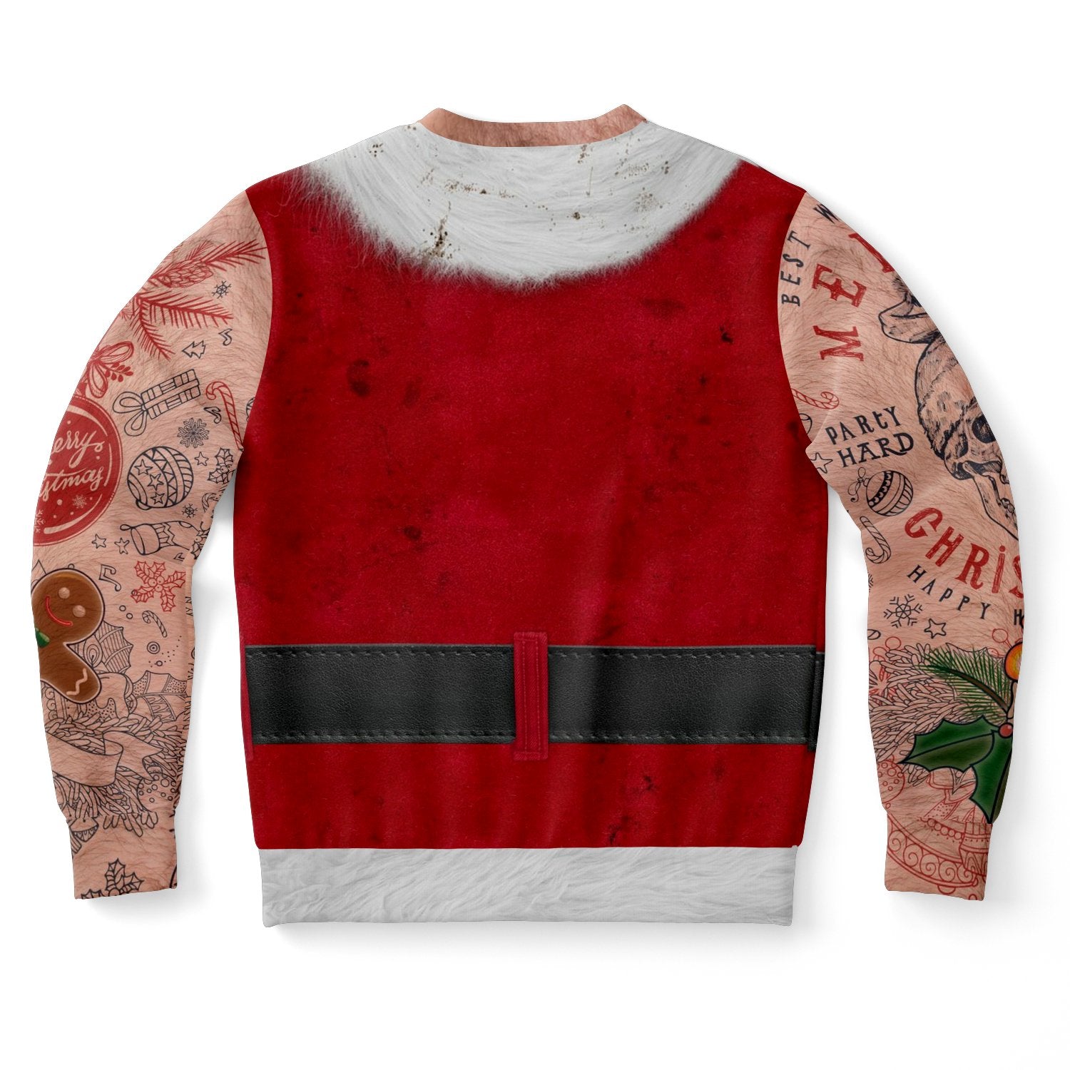 Sleeveless Bad Santa Custome Ugly Christmas Sweater-grizzshop
