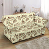 Slice Cake Pattern Print Loveseat Cover-grizzshop