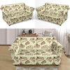 Slice Cake Pattern Print Loveseat Cover-grizzshop