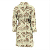 Slice Cake Pattern Print Men Long Robe-grizzshop