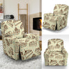 Slice Cake Pattern Print Recliner Cover-grizzshop