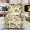 Slice Cake Pattern Print Recliner Cover-grizzshop