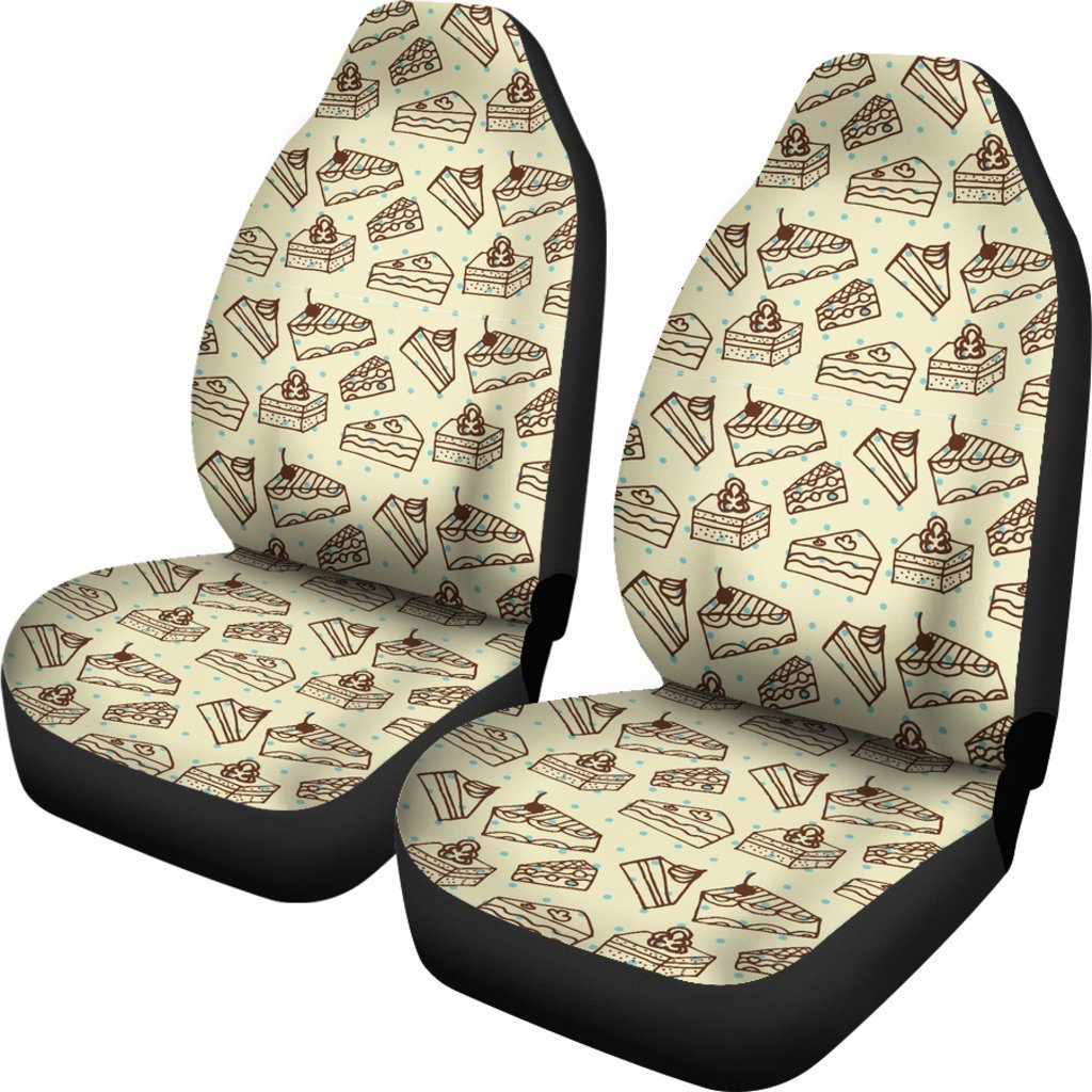 Slice Cake Pattern Print Universal Fit Car Seat Cover-grizzshop
