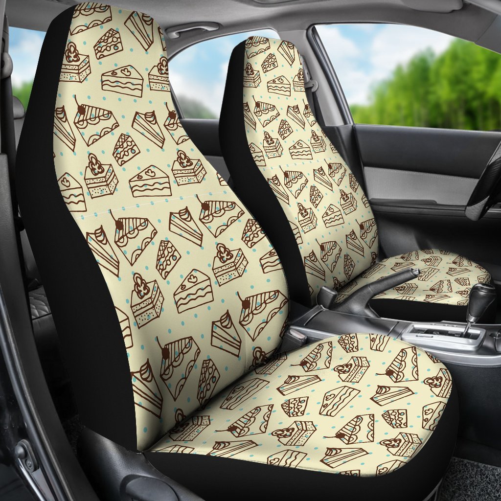 Slice Cake Pattern Print Universal Fit Car Seat Cover-grizzshop