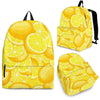 Slice Lemon Pattern Print Backpack-grizzshop
