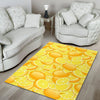 Slice Lemon Pattern Print Floor Mat-grizzshop