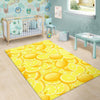 Slice Lemon Pattern Print Floor Mat-grizzshop