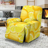 Slice Lemon Pattern Print Recliner Cover-grizzshop