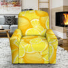 Slice Lemon Pattern Print Recliner Cover-grizzshop