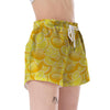 Slice Lemon Pattern Print Women's Shorts-grizzshop