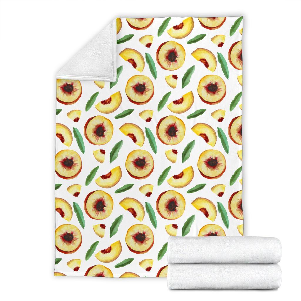 Slice Peach Pattern Print Blanket-grizzshop