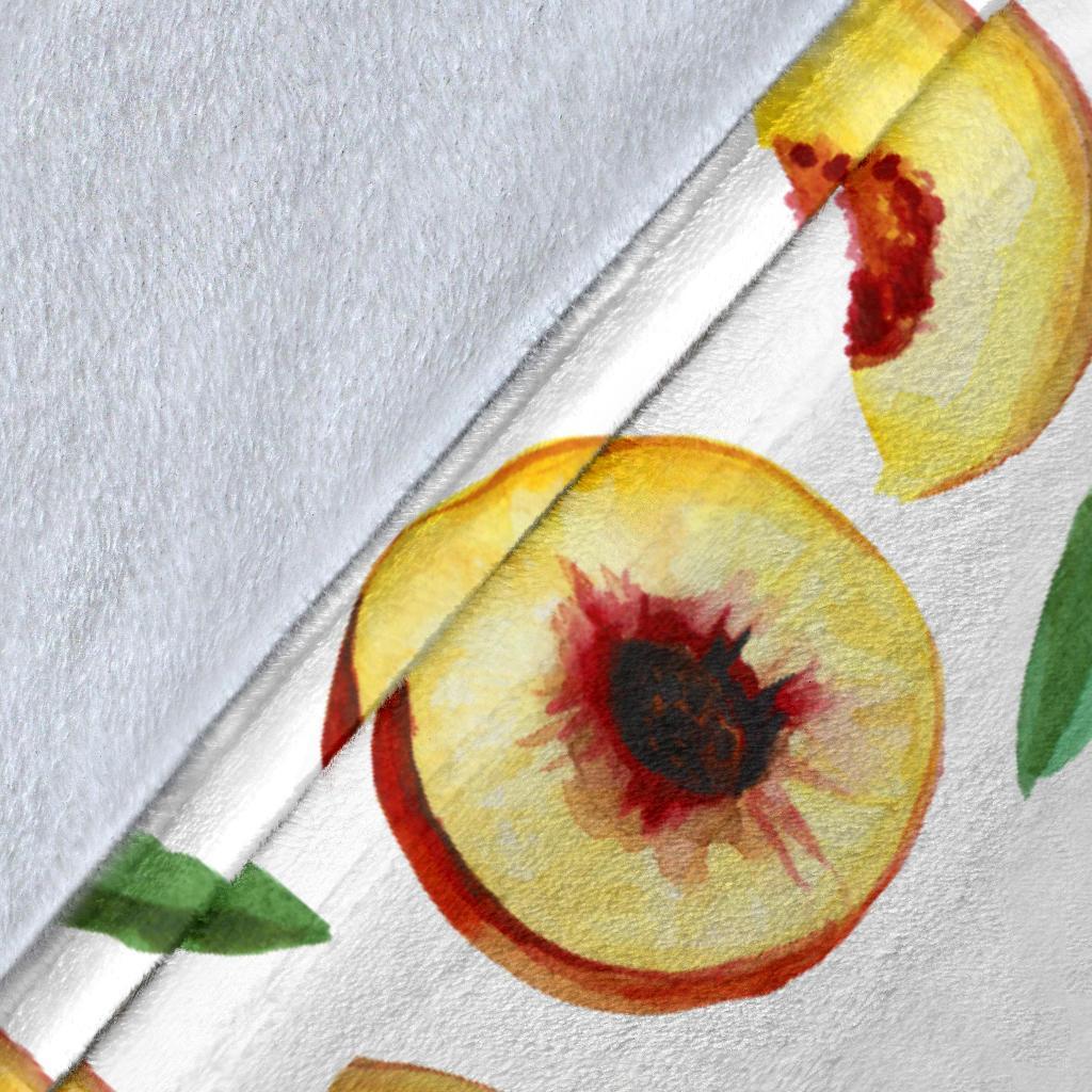 Slice Peach Pattern Print Blanket-grizzshop