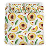 Slice Peach Pattern Print Duvet Cover Bedding Set-grizzshop