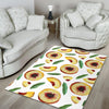 Slice Peach Pattern Print Floor Mat-grizzshop