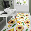 Slice Peach Pattern Print Floor Mat-grizzshop