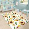 Slice Peach Pattern Print Floor Mat-grizzshop