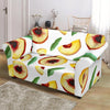 Slice Peach Pattern Print Loveseat Cover-grizzshop