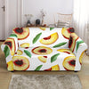 Slice Peach Pattern Print Loveseat Cover-grizzshop