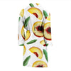 Slice Peach Pattern Print Men Long Robe-grizzshop