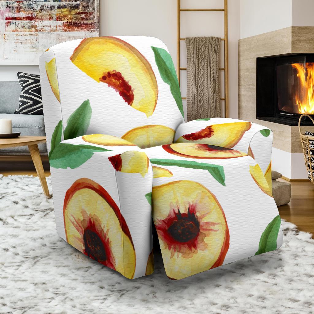 Slice Peach Pattern Print Recliner Cover-grizzshop