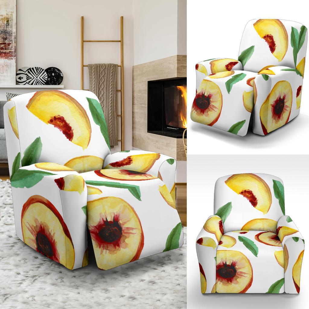 Slice Peach Pattern Print Recliner Cover-grizzshop