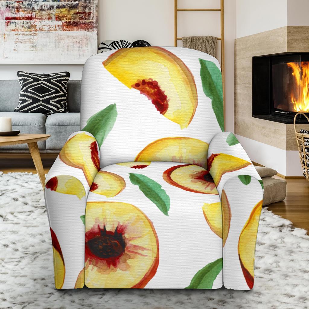 Slice Peach Pattern Print Recliner Cover-grizzshop