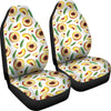 Slice Peach Pattern Print Universal Fit Car Seat Cover-grizzshop