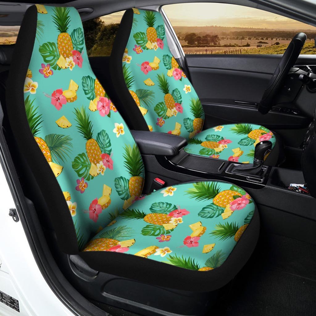 Slice Tropical Pineapple Print Car Seat Covers-grizzshop