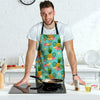 Slice Tropical Pineapple Print Men's Apron-grizzshop