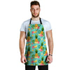 Slice Tropical Pineapple Print Men's Apron-grizzshop