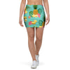 Slice Tropical Pineapple Print Mini Skirt-grizzshop