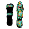 Slice Tropical Pineapple Print Muay Thai Shin Guard-grizzshop